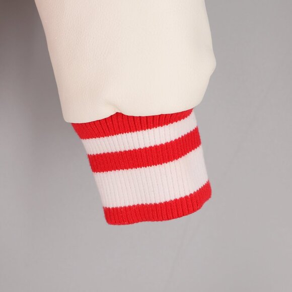 NBA Homecoming Varsity Letterman Jacket Patch Red/White Size S - Picture 9 of 9